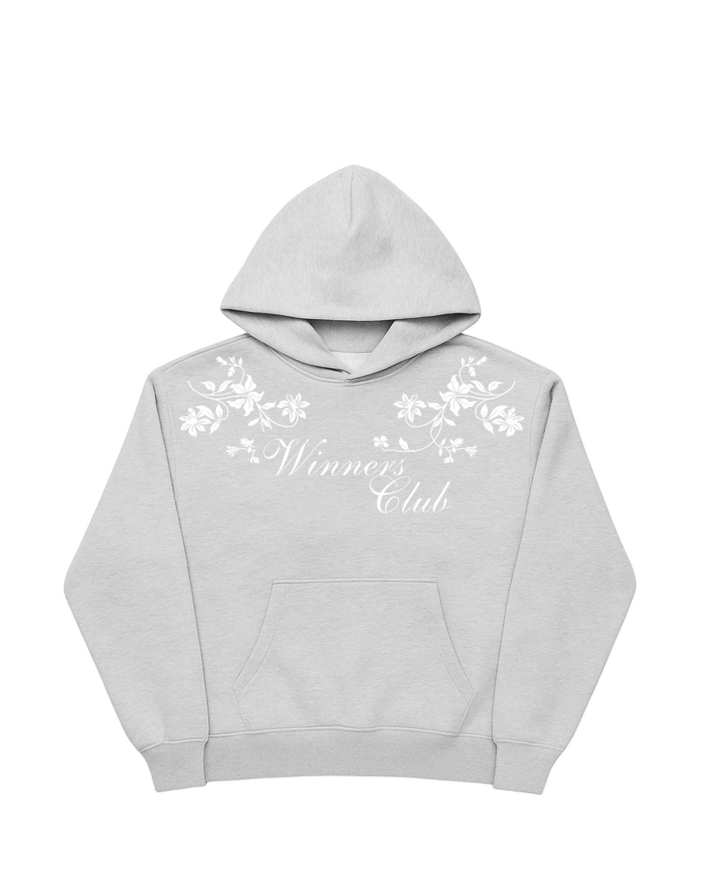EMBROIDERED FLORAL HOODIE (MOONSTONE)